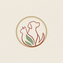 Cat & Dog Silhouette Logo